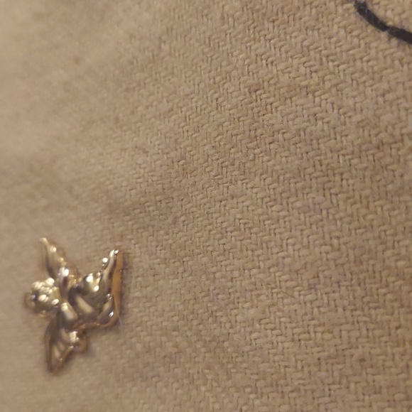 Vintage 1/20 14k Gold Filled Puffy 3D Introspective Cherub Angel Pendant - Picture 6 of 7